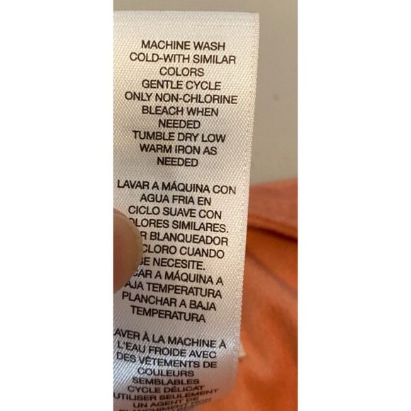 Chicos Peach Asymmetrical Hem Open Cardigan Jacket Chicos Size 1 Small - Picture 7 of 12